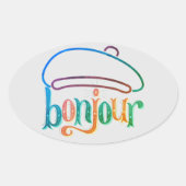 "bonjour" Stickers (Voorkant)