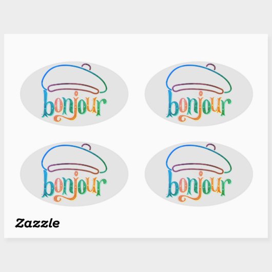 "bonjour" Stickers (Vel)