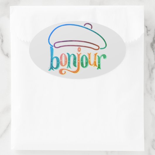 "bonjour" Stickers (Tas)