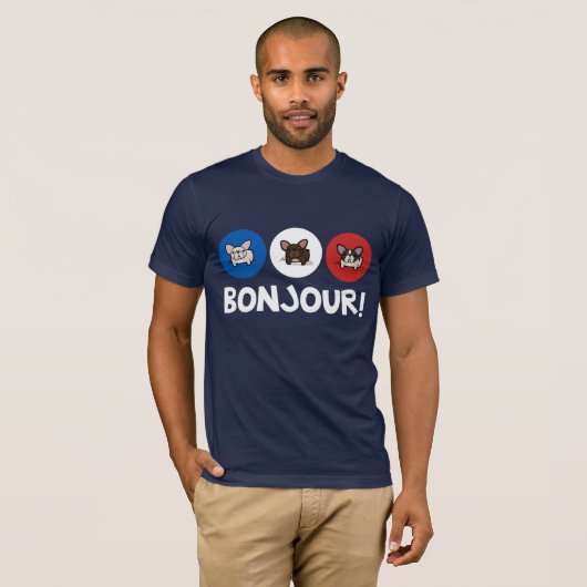Bonjour. T-shirt (Voorkant volledig)