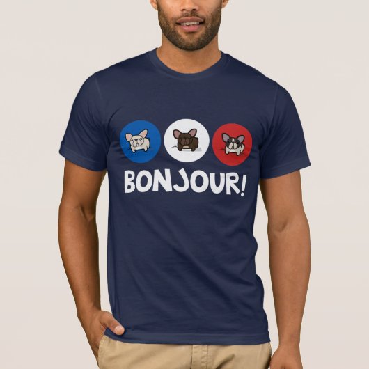 Bonjour. T-shirt (Voorkant)