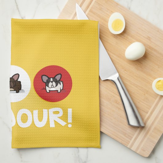 Bonjour. Theedoek (Quarter Fold)