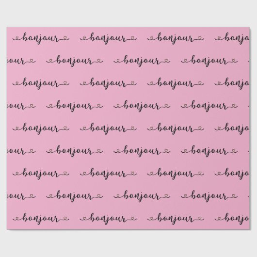 Bonjour Tiled Design Cadeaupapier (Vlak)