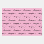 Bonjour Tiled Design Inpakpapier Vel (Voorkant 2)