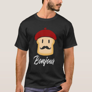 Bonjour Toast French Food T-shirt