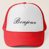 Bonjour Trucker Hat Pet (Voorkant)