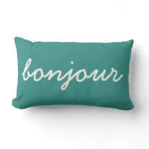 Bonjour Turquoise Sierkussen, moderne woonkamer