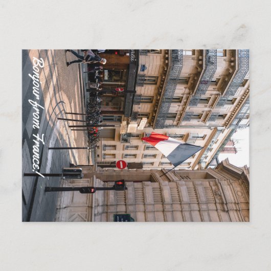 Bonjour uit het Franse Briefkaart (Voorkant)