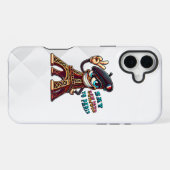 Bonjour van een vrolijke ijzeren dame iPhone hoesje (Achterkant horizontaal)