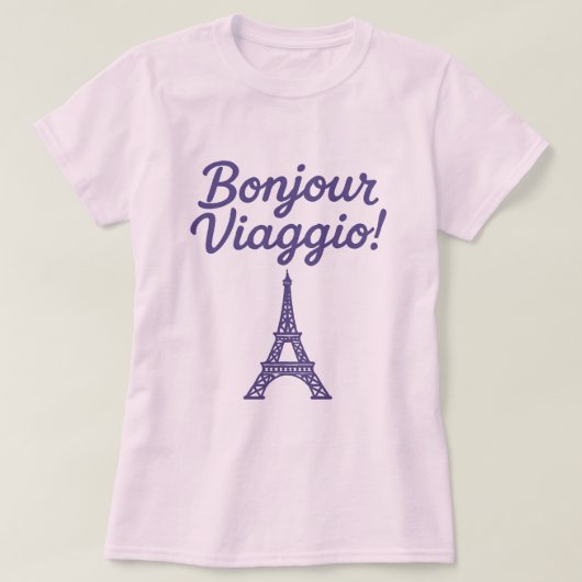 Bonjour Viaggio! T-shirt (Design voorkant)