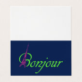 Bonjour Visitekaartje (Buitenkant ongevouwen)