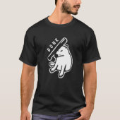 Bonk action on Shiba Inu dogo. Minimal, stylized a T-shirt (Voorkant)