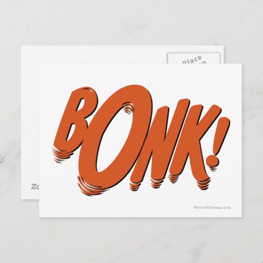 BONK! BRIEFKAART (Voorkant / Achterkant)