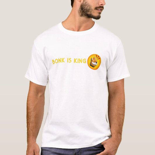 BONK crypto cadeau, meme munt handelaar t-shirt va (Voorkant)
