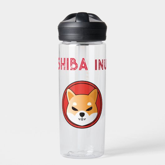 BONK crypto cadeau, meme munt shiba doge Waterfles (Voorkant)