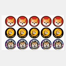 BONK crypto cadeau, meme munt trader sticker