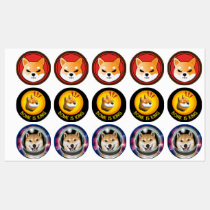 BONK crypto cadeau, meme munt trader sticker