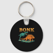 Bonk Dinosaur Funny Prehistoric Humor Design  Sleutelhanger (Voorkant)