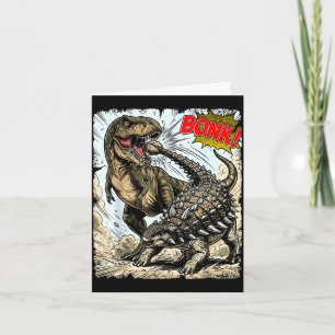 Bonk dinosaurus grappige prehistorische ankylosaur kaart