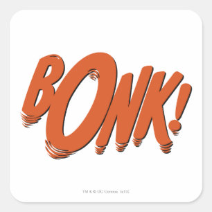 BONK! VIERKANTE STICKER