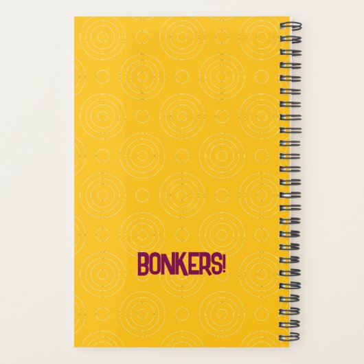 BONKERS! 2026 Planner – Knitting + Kitty 🧶🐈‍⬛ (Achterkant)