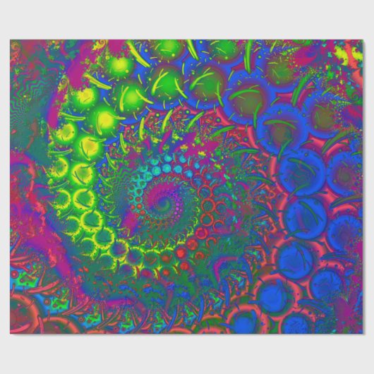 Bonkers 3D Fractal Cadeaupapier (Vlak)