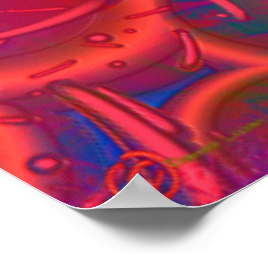 Bonkers 3D Fractal Poster (Hoek)