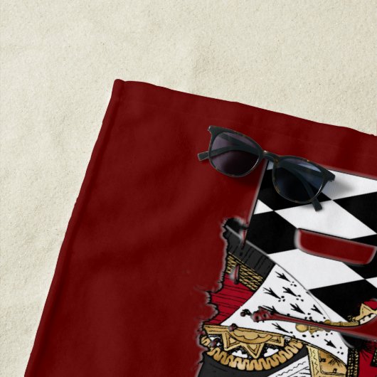 Bonkers  Alice in Wonderland Collage Strandlaken (In situ)