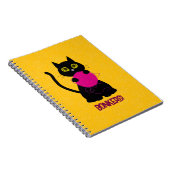 BONKERS! Spiraal Notitieboek – Breien + Kat 🧶🐈‍⬛ (Rechterzijde)