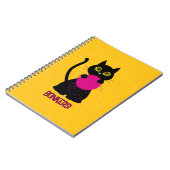 BONKERS! Spiraal Notitieboek – Breien + Kat 🧶🐈‍⬛ (Linkerzijde)