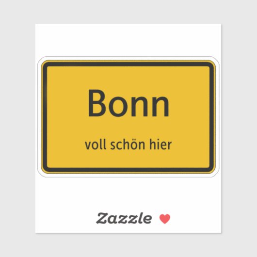 Bonn Aufkleber Sticker Autoaufkleber (Vel)