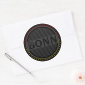 Bonn City Pride Embleem – Duitse identiteit Ronde Sticker (Envelop)