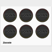 Bonn City Pride Embleem – Duitse identiteit Ronde Sticker (Vel)