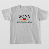 Bonn Deutschland coördineert Duitse Kinderen T-shirt (Laagn)