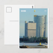 Bonn, Duitsland, de Rijn Briefkaart (Voorkant / Achterkant)