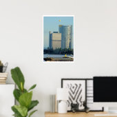 Bonn, Duitsland, de Rijn Poster (Thuiskantoor)
