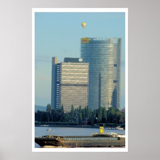 Bonn, Duitsland, de Rijn Poster (Voorkant)