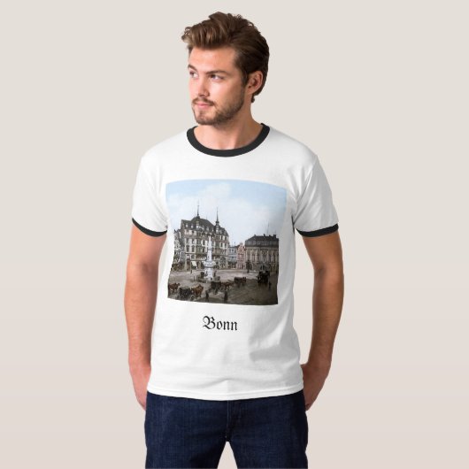 Bonn, Duitsland in de 19e eeuw T-shirt (Voorkant volledig)