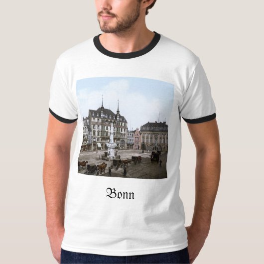 Bonn, Duitsland in de 19e eeuw T-shirt (Voorkant)