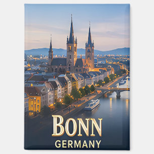 ✈️ Bonn Duitsland Reis Cadeau 🏛️ Magneet