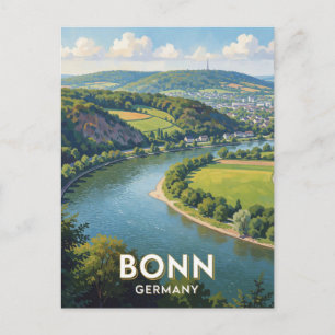 Bonn Duitsland Rijndal Natuur Reis Scene 🌿 Briefkaart