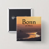 Bonn Duitsland Souvenir Vierkante Button 5,1 Cm (Voorkant /achterkant)