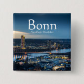 Bonn Duitsland Souvenir  Vierkante Button 5,1 Cm (Voorkant)