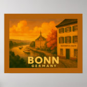 Bonn Duitsland Stad Kunst Poster (Voorkant)
