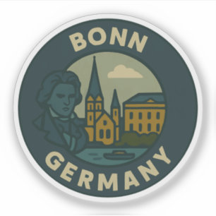 Bonn Duitsland Stad Kunst Sticker