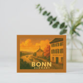 Bonn Germany City Art Briefkaart (Staand voorkant)