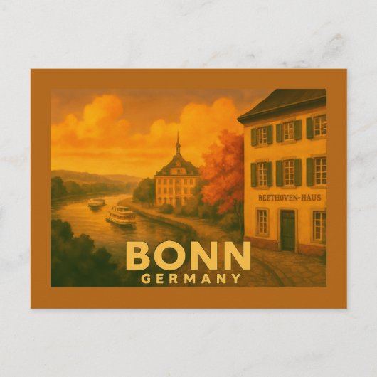 Bonn Germany City Art Briefkaart (Voorkant)