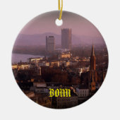 Bonn Germany Schilderachtig kerstversiering Keramisch Ornament (Voorkant)