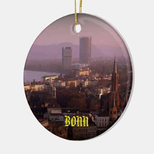 Bonn Germany Schilderachtig kerstversiering Keramisch Ornament (Links)