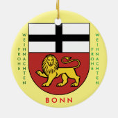 Bonn Germany Schilderachtig kerstversiering Keramisch Ornament (Achterkant)
